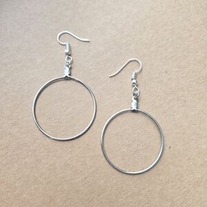 Elegant Silver Hoop Earrings